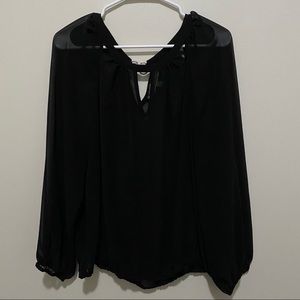 Jennifer Lopez Sheer Black dress blouse